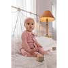 Ribbed Grandpa Footie, Pink - Footie Pajamas - 3