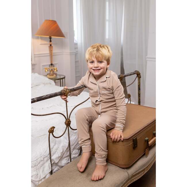 Ribbed Grandpa PJ, Cocoa - Pajamas - 3