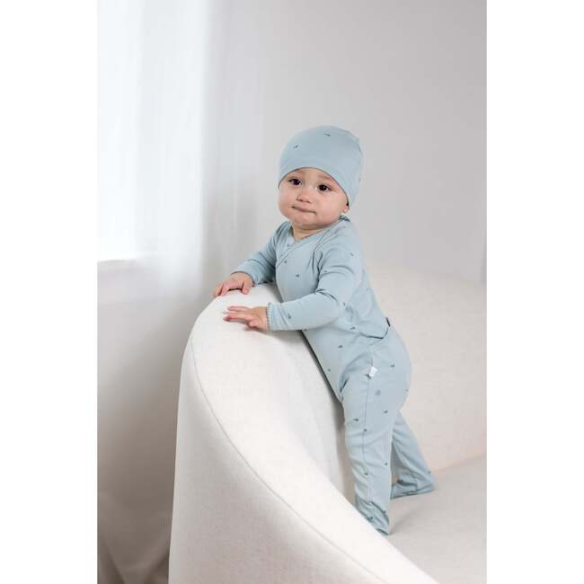 Mini Bird Footie, Green - Footie Pajamas - 3