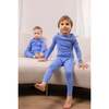 Stitched Graphic PJ, Blue - Pajamas - 4
