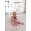 Ribbed Grandpa Footie, Pink - Footie Pajamas - 4