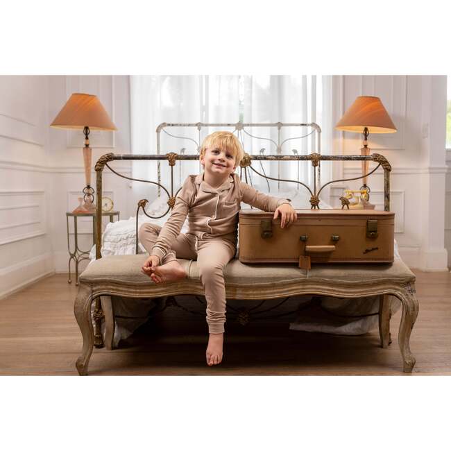 Ribbed Grandpa PJ, Cocoa - Pajamas - 4