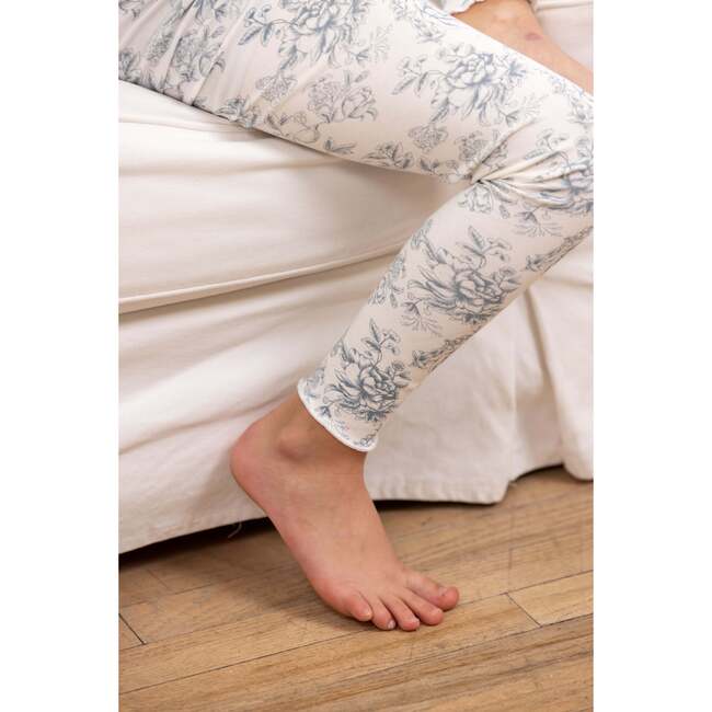 Toile PJ, Blue - Pajamas - 4