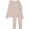 Lemon Print PJ, Pink - Pajamas - 1 - thumbnail