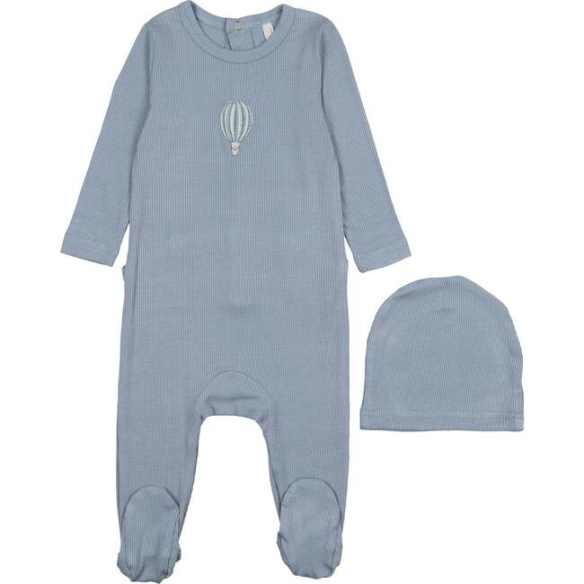 Hot Air Balloon Graphic Footie, Blue