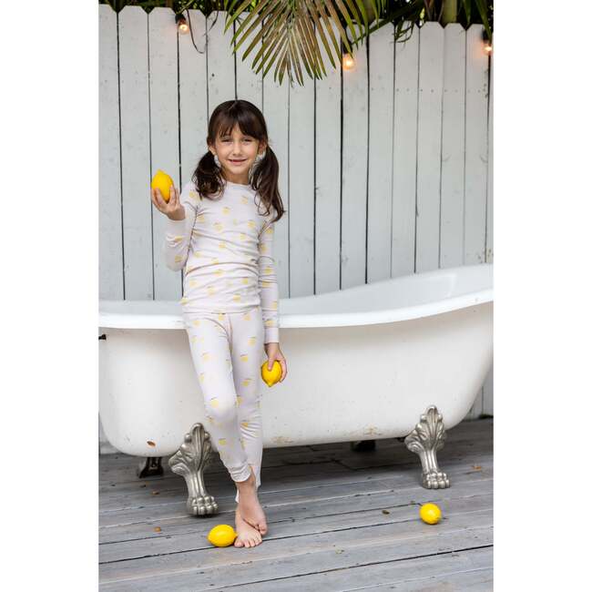 Lemon Print PJ, Pink
