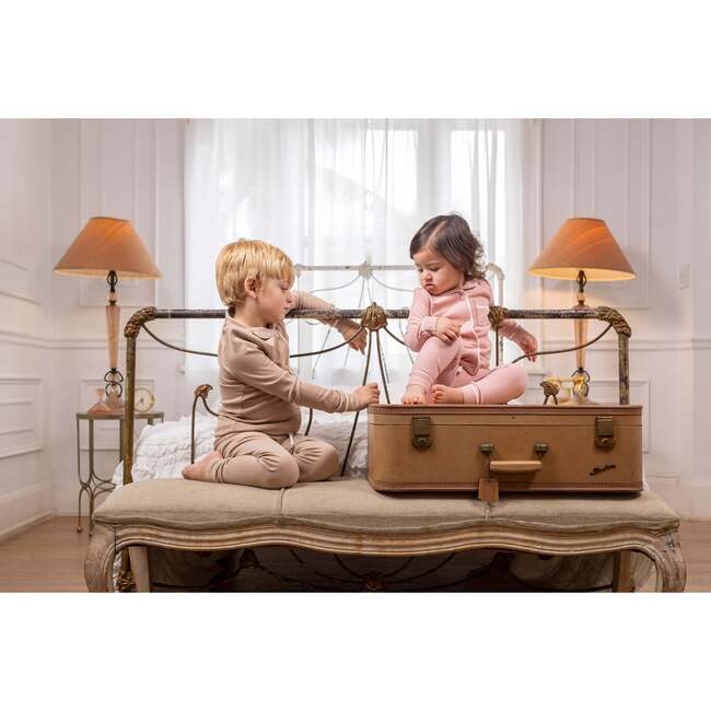 Ribbed Grandpa PJ, Cocoa - Pajamas - 5