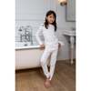 Hot Air Balloon Printed PJ, White/Pink - Pajamas - 2