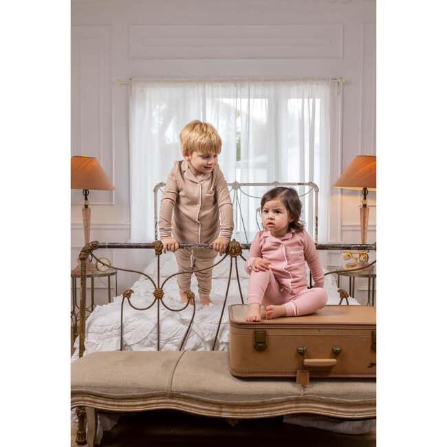 Ribbed Grandpa PJ, Cocoa - Pajamas - 6