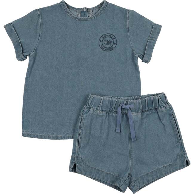 Denim Boy Set, Blue