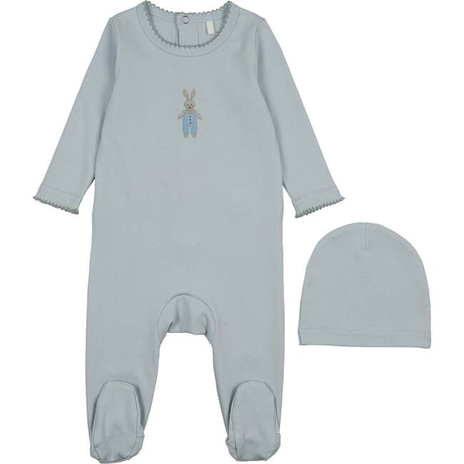 Bunny Graphic Footie, Blue