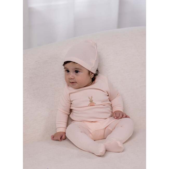 Bunny Graphic Footie, Blush