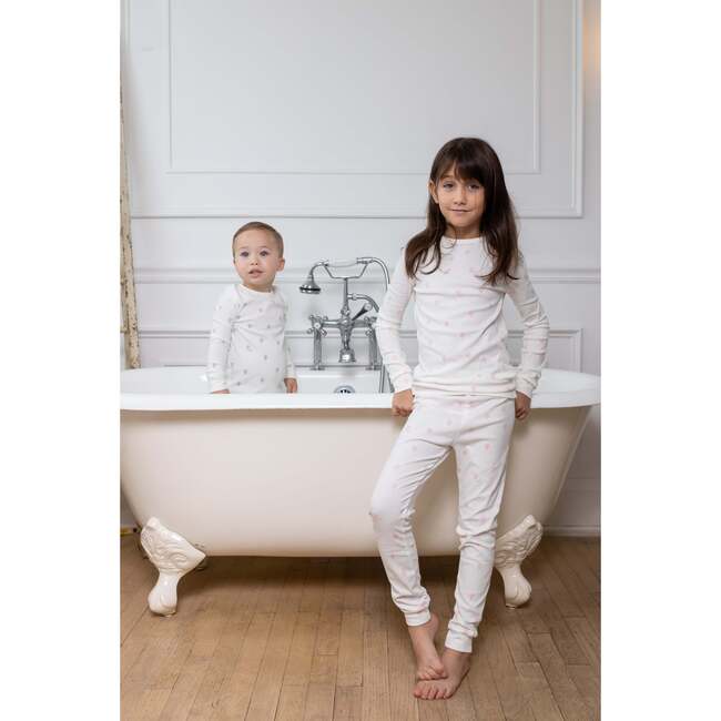 Hot Air Balloon Printed PJ, White/Pink - Pajamas - 3