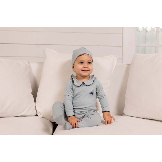 French Grandpa Footie, Blue