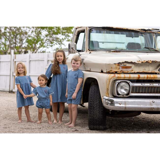 Denim Girl Set, Blue - Mixed Apparel Set - 4