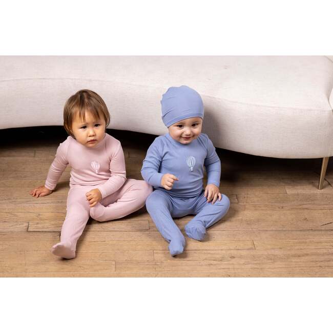 Hot Air Balloon Graphic Footie, Pink - Footie Pajamas - 4