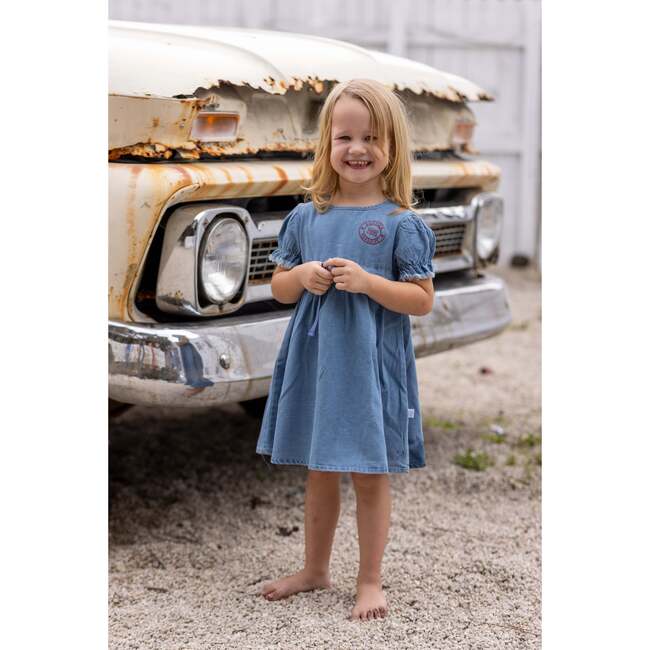 Denim Dress, Blue - Dresses - 3