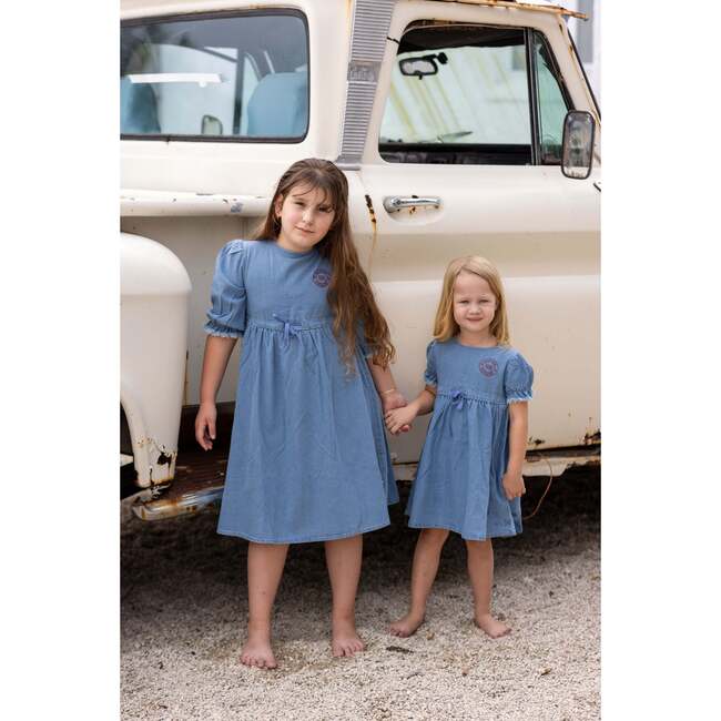 Denim Dress, Blue - Dresses - 5