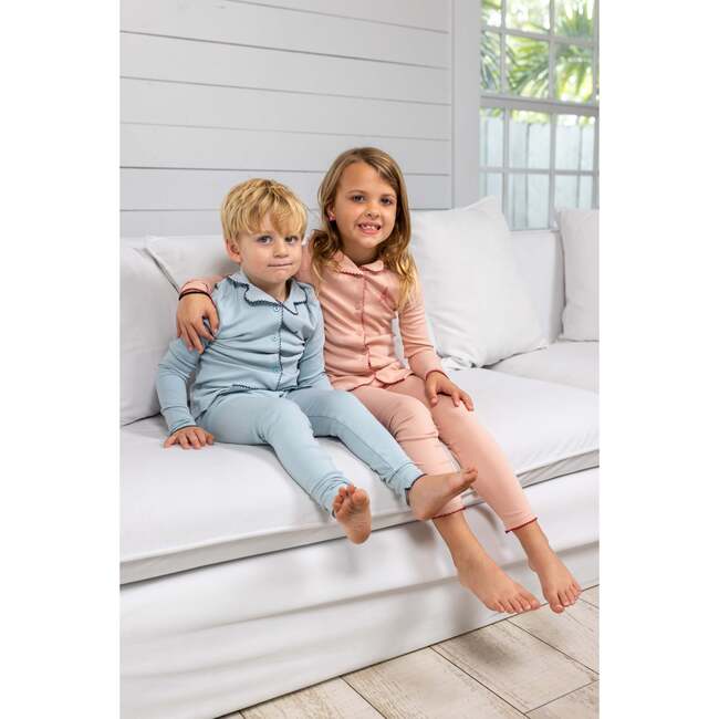 French Grandpa PJ, Blue - Pajamas - 5