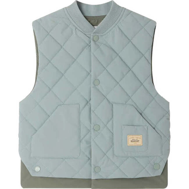 BONPOINT Leo Puffer Vest, Blue Sea