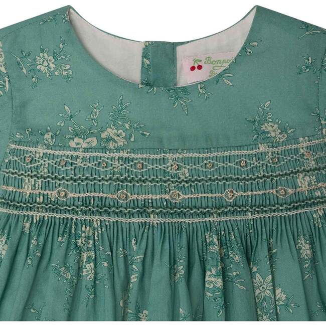 BONPOINT Maruska Baby Dress & Bloomers, Emerald