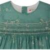 BONPOINT Maruska Baby Dress & Bloomers, Emerald - Dresses - 2