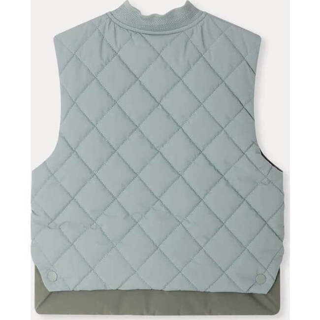 BONPOINT Leo Puffer Vest, Blue Sea - Vests - 3