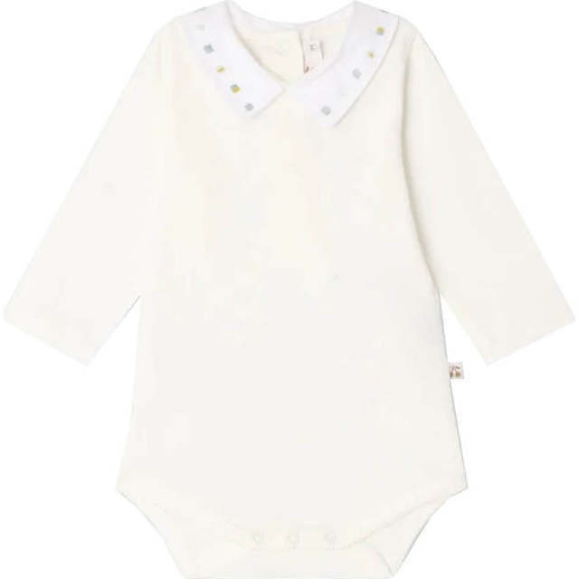 BONPOINT Julliet Bodysuit, Blanc Lait