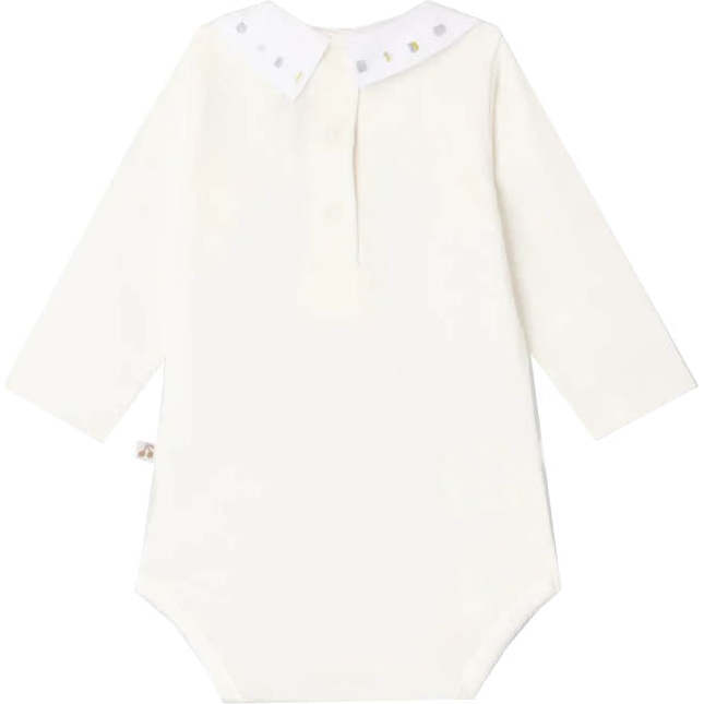 BONPOINT Julliet Bodysuit, Blanc Lait