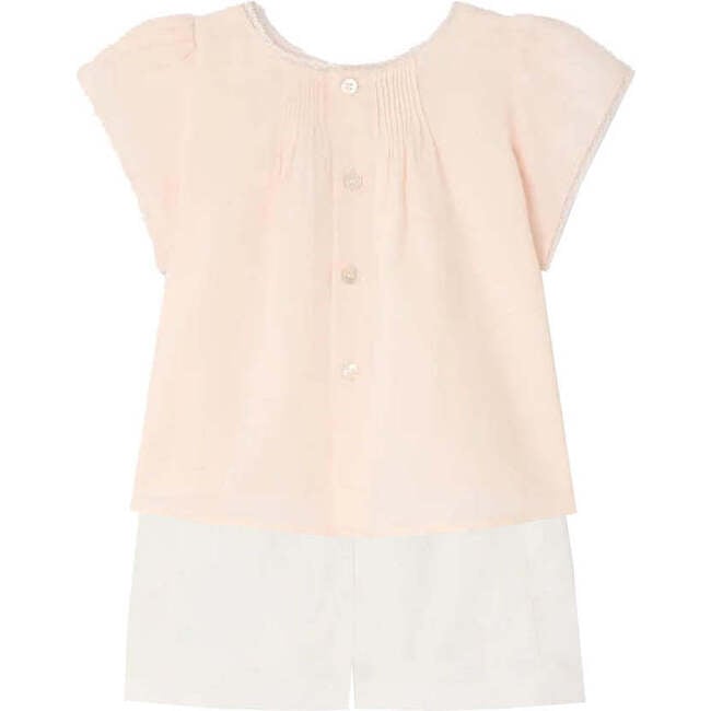 BONPOINT Lacacia Vintage Lace Baby Set, Rose/White - Mixed Apparel Set - 3