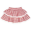 Red Gingham Skort, Red - Skirts - 1 - thumbnail