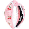 Berry Gemstone Headband, Pink - Headbands - 1 - thumbnail