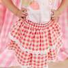 Red Gingham Skort, Red - Skirts - 3 - thumbnail
