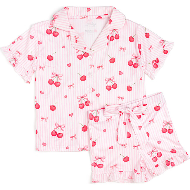 Cherry Bows Lounge Set, Pink