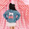 Cherry Sequin Patch Denim Jacket, Denim - Jackets - 2 - thumbnail