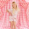 Cherry Bows Lounge Set, Pink - Loungewear - 2 - thumbnail