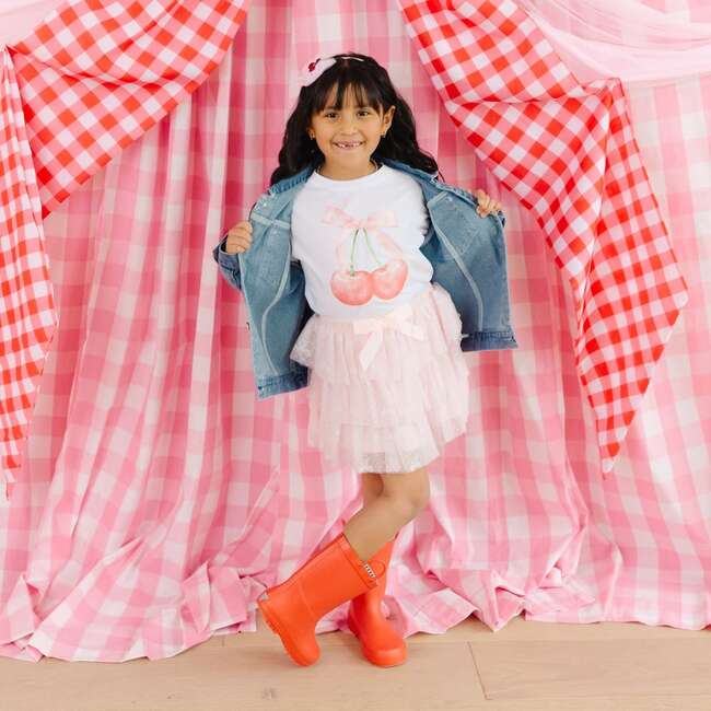 Cherry Sequin Patch Denim Jacket, Denim - Jackets - 3