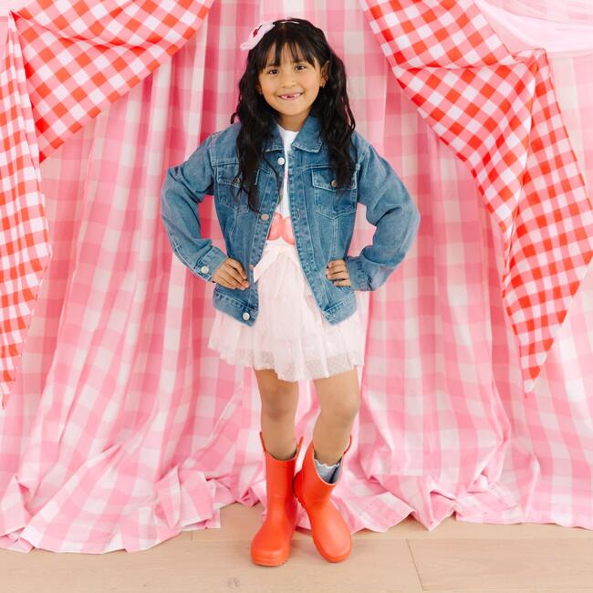 Cherry Sequin Patch Denim Jacket, Denim - Jackets - 4