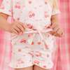 Cherry Bows Lounge Set, Pink - Loungewear - 4 - thumbnail