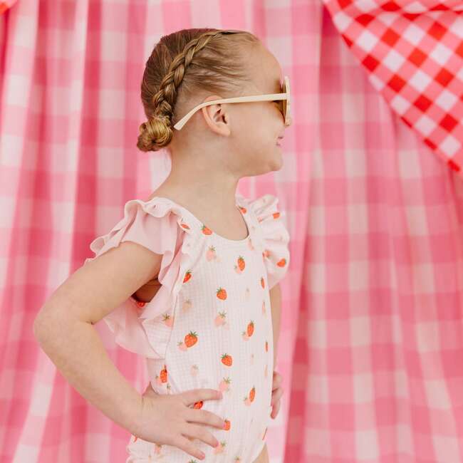 Berry Cute Bathing Suit, Pink - One Pieces - 5