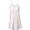 Women's Mulberry Silk White Lace Slip Dress - Nightgowns - 1 - thumbnail