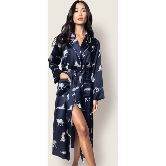 Silk Panthere De Nuit Robe