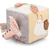 Violet Soft Activity Cube Toy, Beige - Developmental Toys - 1 - thumbnail