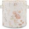 Violet Quilted Nursery Storage Bin, Beige - Storage Baskets - 1 - thumbnail