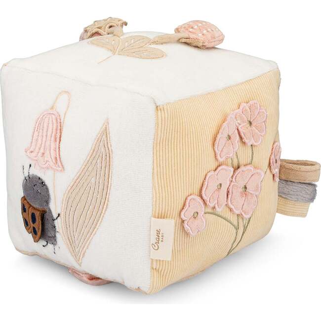 Violet Soft Activity Cube Toy, Beige