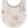 Violet Floral Cotton Baby Bib Set (3 Pack), Pink - Bibs - 2