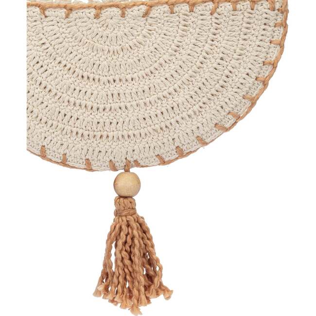 Violet Crochet Wall Hanging Storage (Set of 2), Beige