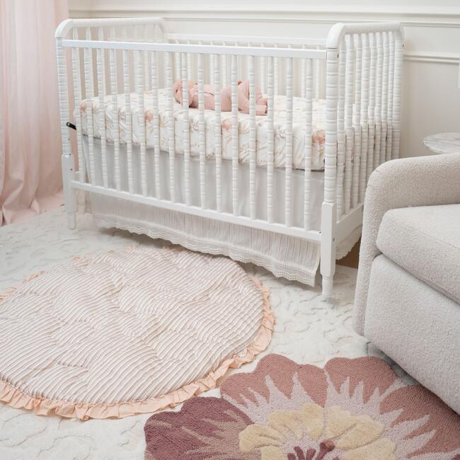 Violet Hand-Tufted Wool Nursery Rug (36" Round), Pink - Rugs - 3