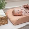 Violet Daisy Tuck Quilted Changing Pad Cover, Beige - Changing Pads - 3