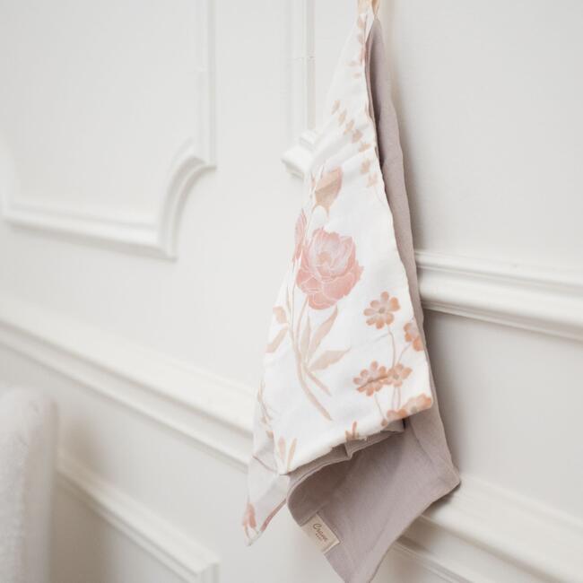 Violet 5-Piece Cotton Baby Washcloth Set, Beige - Towels - 4